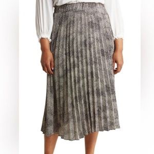 🍁 Tahari Nordstrom Rack Pattern Pleated Midi Skirt